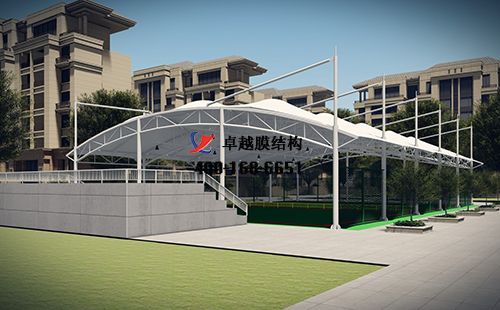 庫爾勒膜結構網(wǎng)球場門球場籃球場（ 庫爾勒全民健身中心）設計施工安裝案例