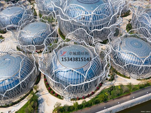 ETFE膜結(jié)構(gòu)項(xiàng)目【海南?？诤；◢u會(huì)議中心】正在施工中